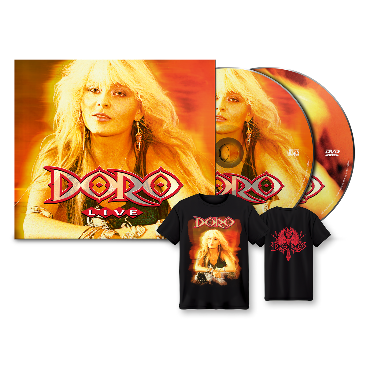 Live CD & DVD Digipak + T-Shirt - Bundle