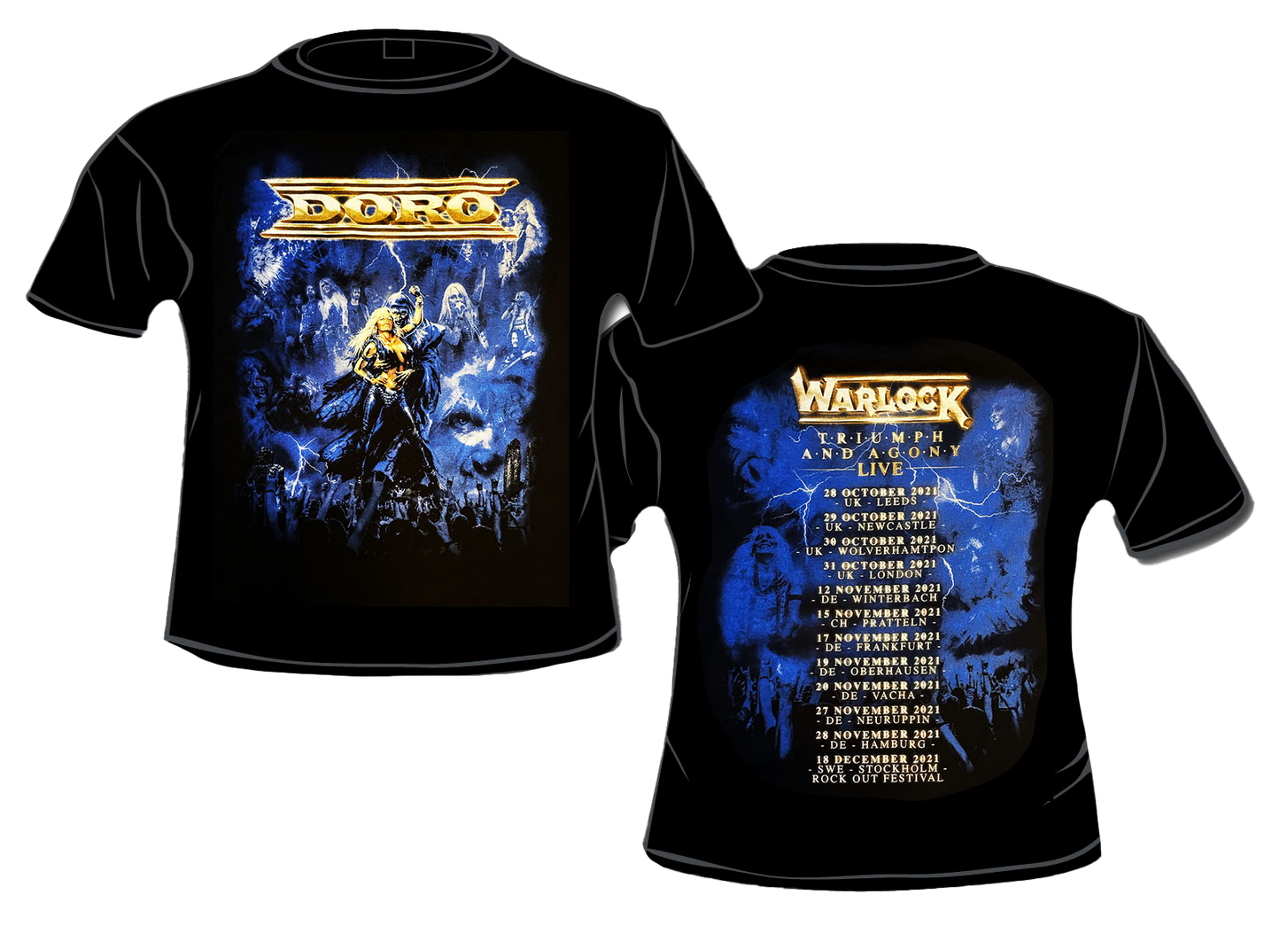 Triumph & Agony Tour 2021 - T-Shirt DORO